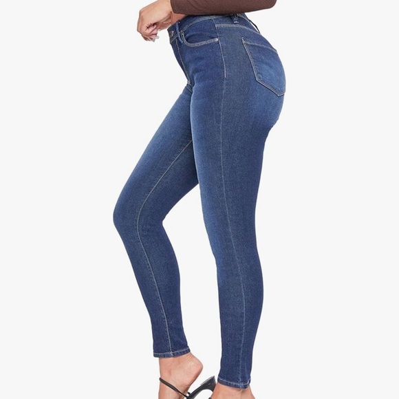 YMI high rise skinnny jeans dark‎ wash five pocket - Picture 2 of 10